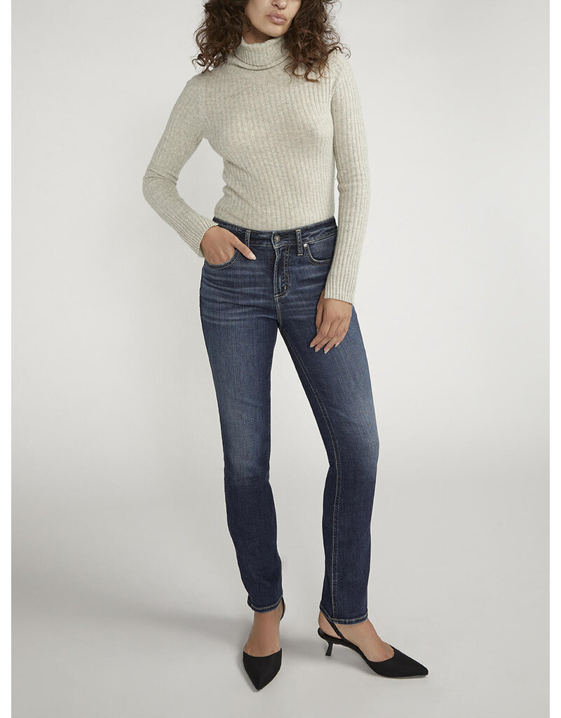 SILVER JEANS AVERY STRAIGHT - 31 LEG - COTTON BLND