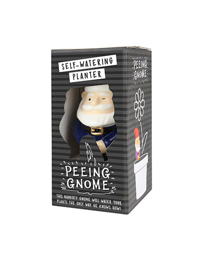 GIFT REPUBLIC SELF WATERING PLANTER - PEEING GNOME