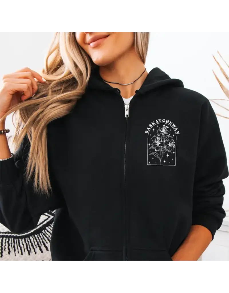 PRAIRIE LILY UNISEX ZIP UP