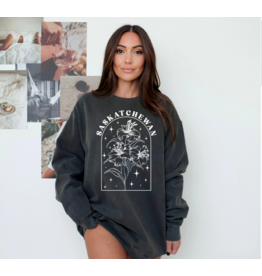 LINE ART PRAIRIE LILY UNISEX CREWNECK