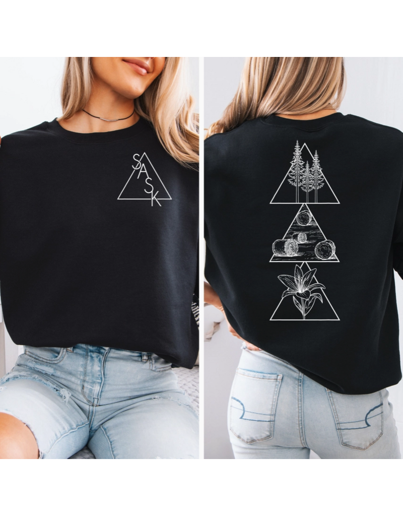 GEOMETRIC SASKATCHEWAN UNISEX CREWNECK