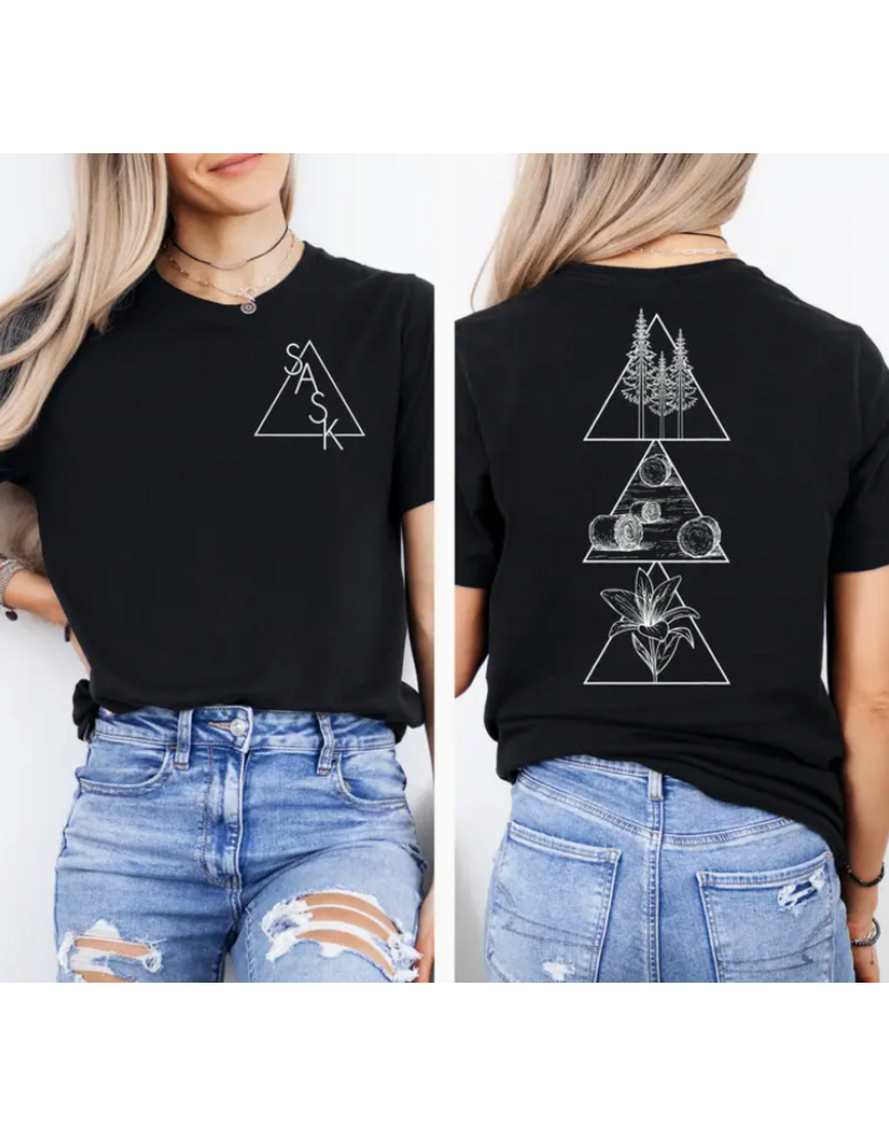 GEOMETRIC SASKATCHEWAN UNISEX T SHIRT