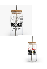 DIYXE GLASS JAR w/BAMBOO LID