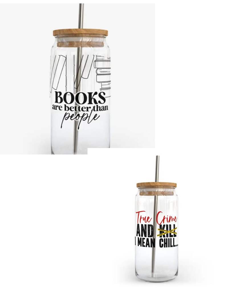 DIYXE GLASS JAR w/BAMBOO LID