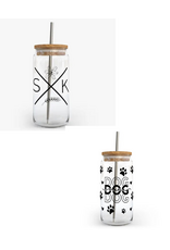 DIYXE GLASS JAR w/BAMBOO LID