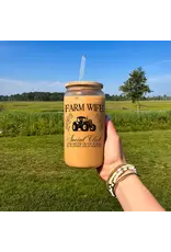 DIYXE GLASS JAR w/BAMBOO LID