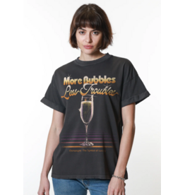 GIRL DANGEROUS COTTON MORE BUBBLES BOYFRIEND TEE