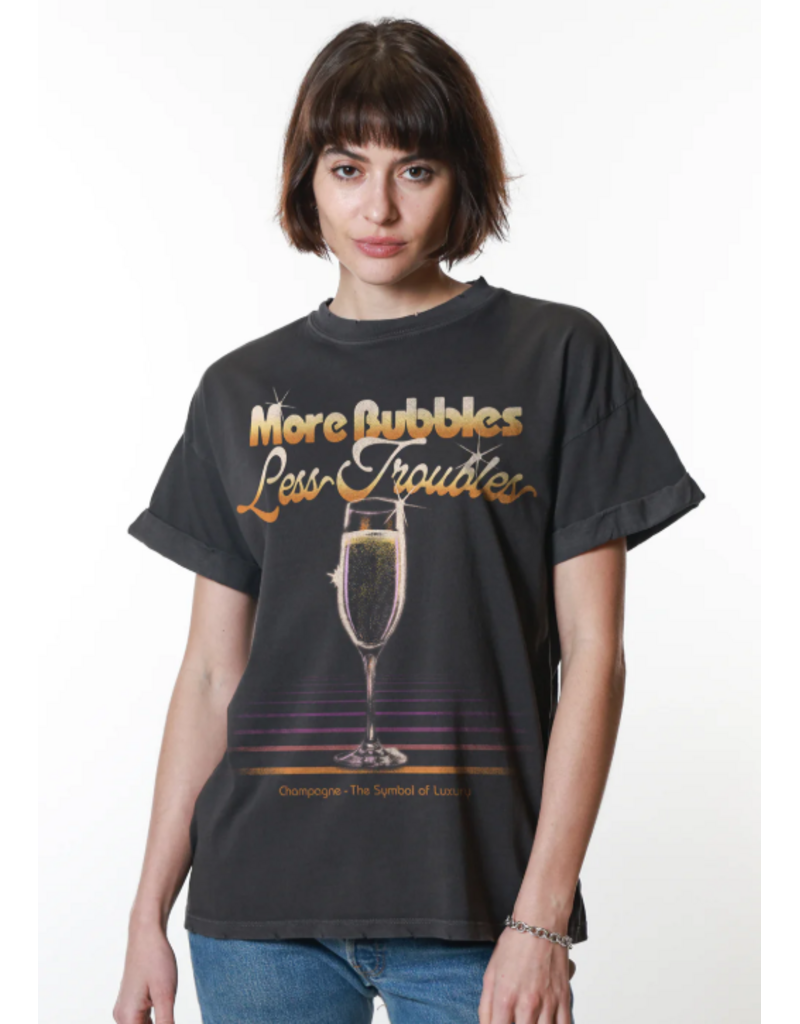 GIRL DANGEROUS COTTON MORE BUBBLES BOYFRIEND TEE