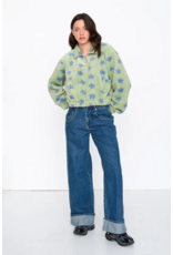 24COLOURS FLORAL PULL OVER MINT GREEN