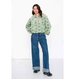 24COLOURS FLORAL PULL OVER MINT GREEN