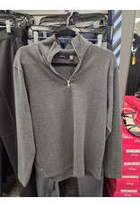 MENS  ¾ ZIP TOP BLACK MELANGE