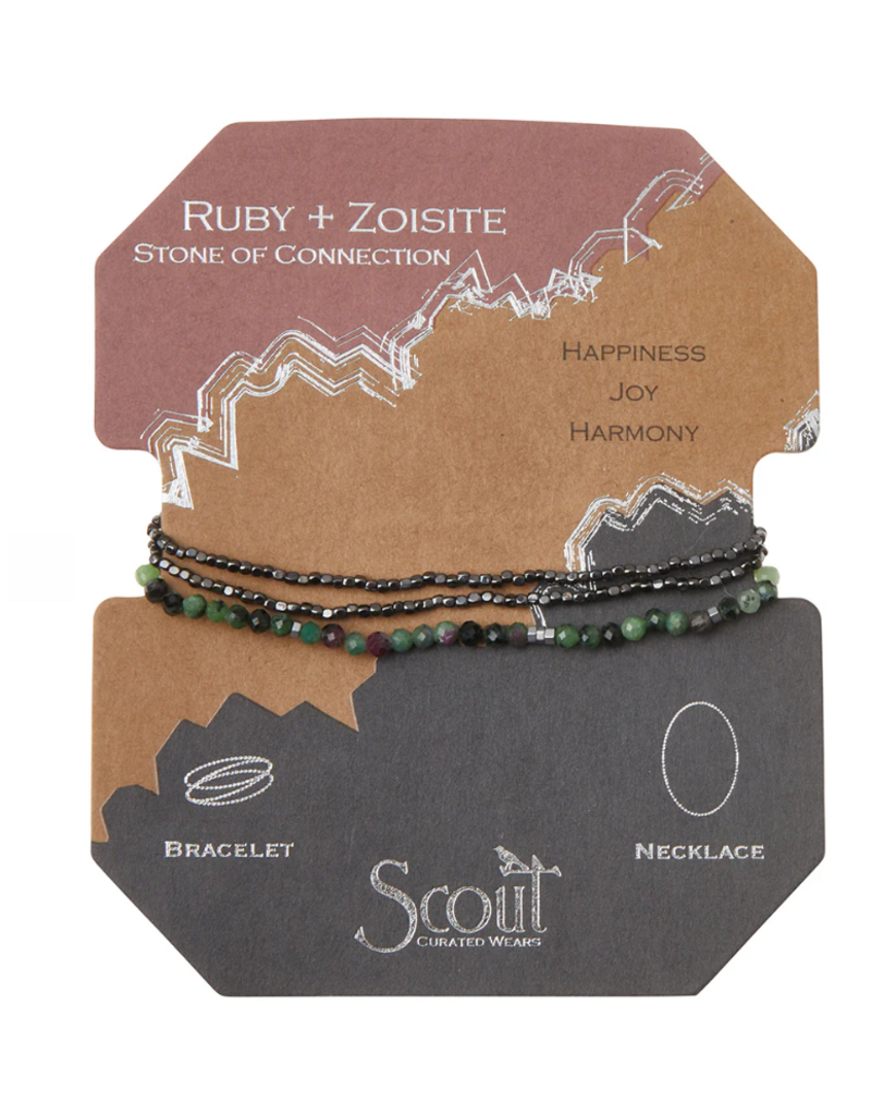 SCOUT DELICATE STONE BRACELET/NECKLACE