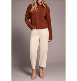 TRIBAL CREW NECK SWEATER ORANGE SPICE