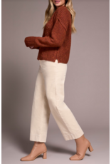 TRIBAL CREW NECK SWEATER ORANGE SPICE