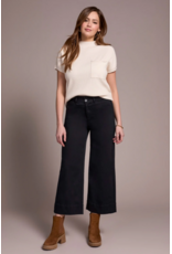 TRIBAL HIGH RISE PALAZZO JEAN - COTTON BLEND