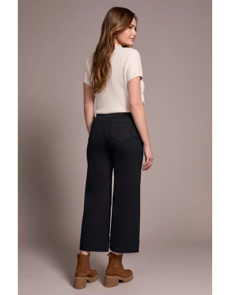 TRIBAL HIGH RISE PALAZZO JEAN - COTTON BLEND