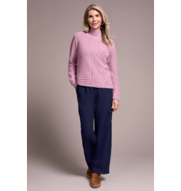 TRIBAL SPECIAL WASH COTTON MOCK NECK SWEATER