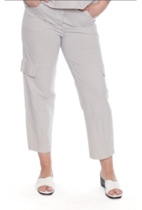 COTTON PANTS W. ELASTIC WAIST BEIGE