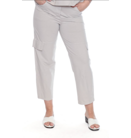 COTTON PANTS W. ELASTIC WAIST BEIGE