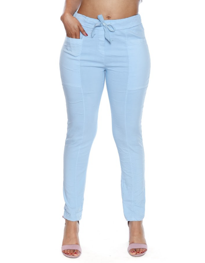 COTTON STRETCH PANTS