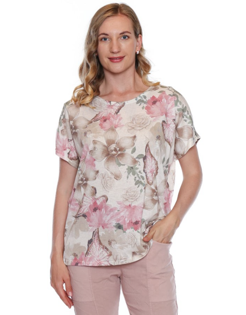 COTTON FLORAL PRINTED TOP