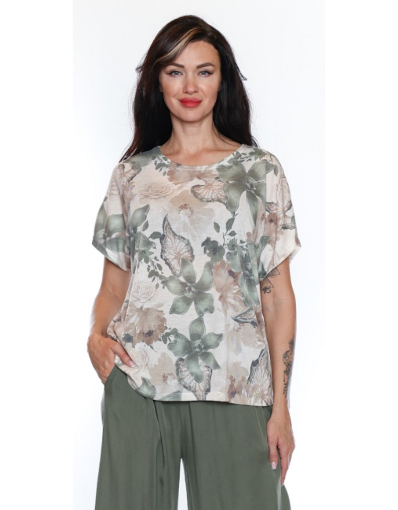 COTTON FLORAL PRINTED TOP