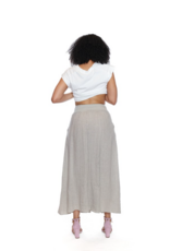 LINEN SKIRT W. ELASTIC WAIST