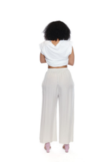 WIDE LEG PANTS W. ELASTIC WAIST