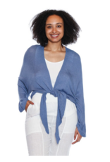 MODAL KNIT TIE FRONT CARDIGAN