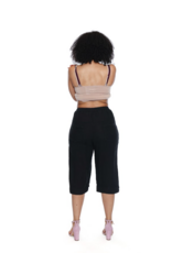 LINEN CAPRI W. ELASTIC WAIST