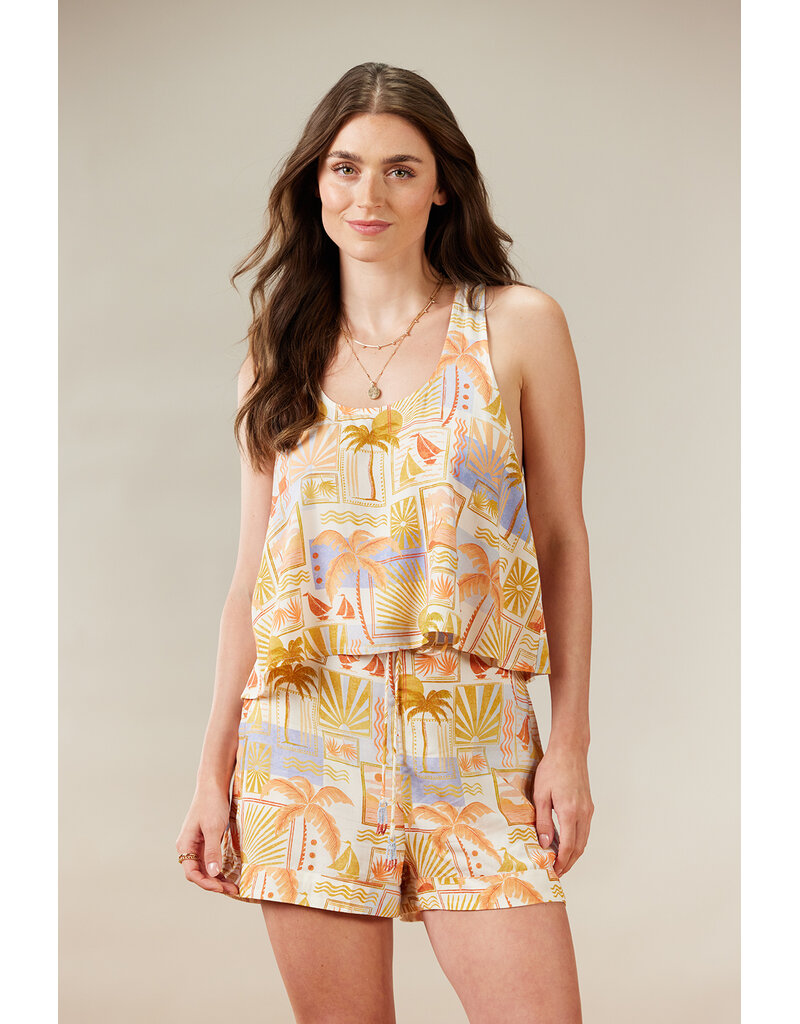 TRIBAL ESSENTIAL CROPPED TANK TOP