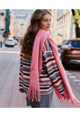 24COLOURS STRIPED BUTTON FRONT CARDIGAN