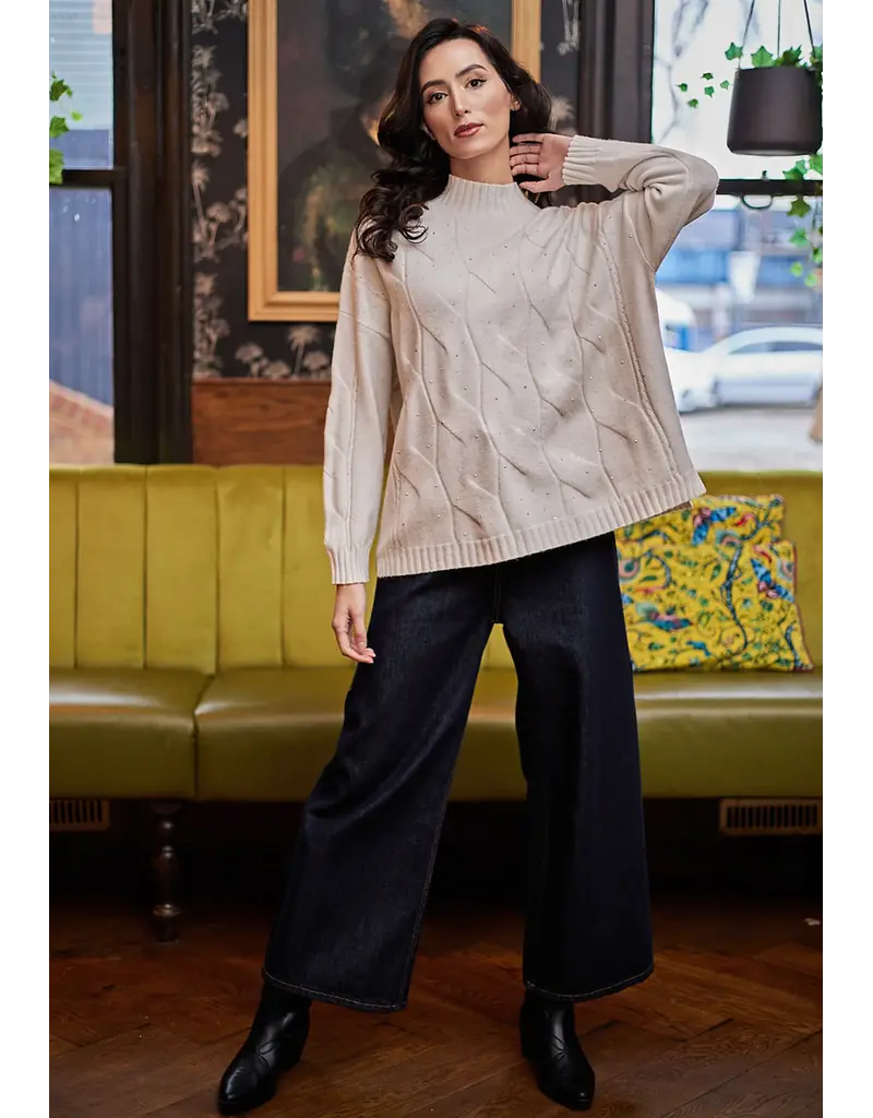 SLOANE SQUARE SWEATER CREAM