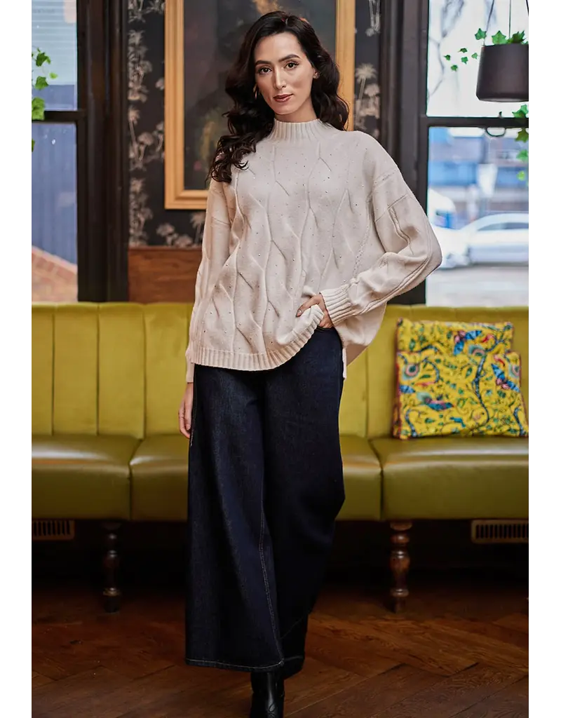 SLOANE SQUARE SWEATER CREAM