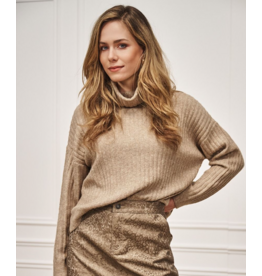 RIBBED OATMEAL SWEATER - COTTON BLND