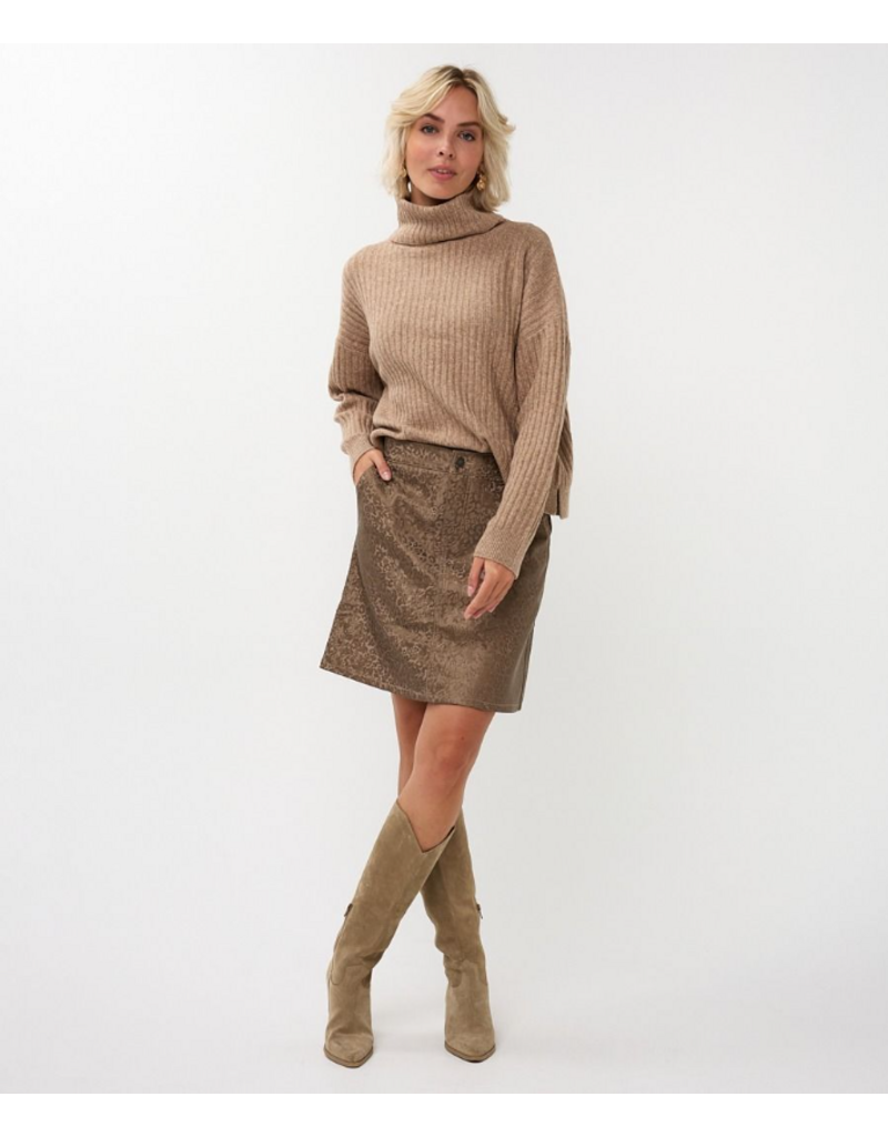 RIBBED OATMEAL SWEATER