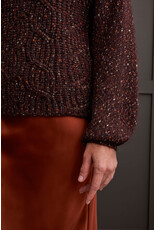 TRIBAL FUNNEL NECK OVERSIZE SWEATER