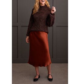 TRIBAL FUNNEL NECK OVERSIZE SWEATER