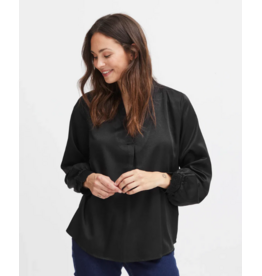 VILINE V-NECK BLACK TOP
