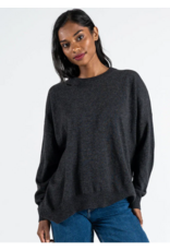 C'EST MOI KNIT VISCOSE BLEND CREW NECK SWEATER