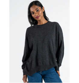 C'EST MOI KNIT VISCOSE BLEND CREW NECK SWEATER