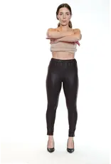 FAUX PLEATHER LEGGING