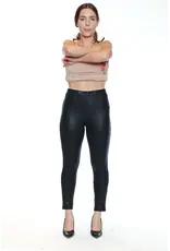 FAUX PLEATHER LEGGING