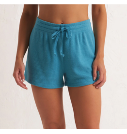 Z SUPPLY BERMUDA BLUE RIBBED SHORTS