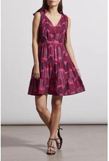 TRIBAL TIERED SHORT DRESS W/ BOW DETAIL