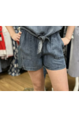 DRAWSTRING SOFT DENIM SHORT