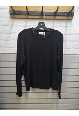 ATINKA SWEATER CREW NECK BLACK - COTTON BLEND