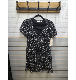 RD STYLE BINA PRINTED BUTTON FRONT DRESS