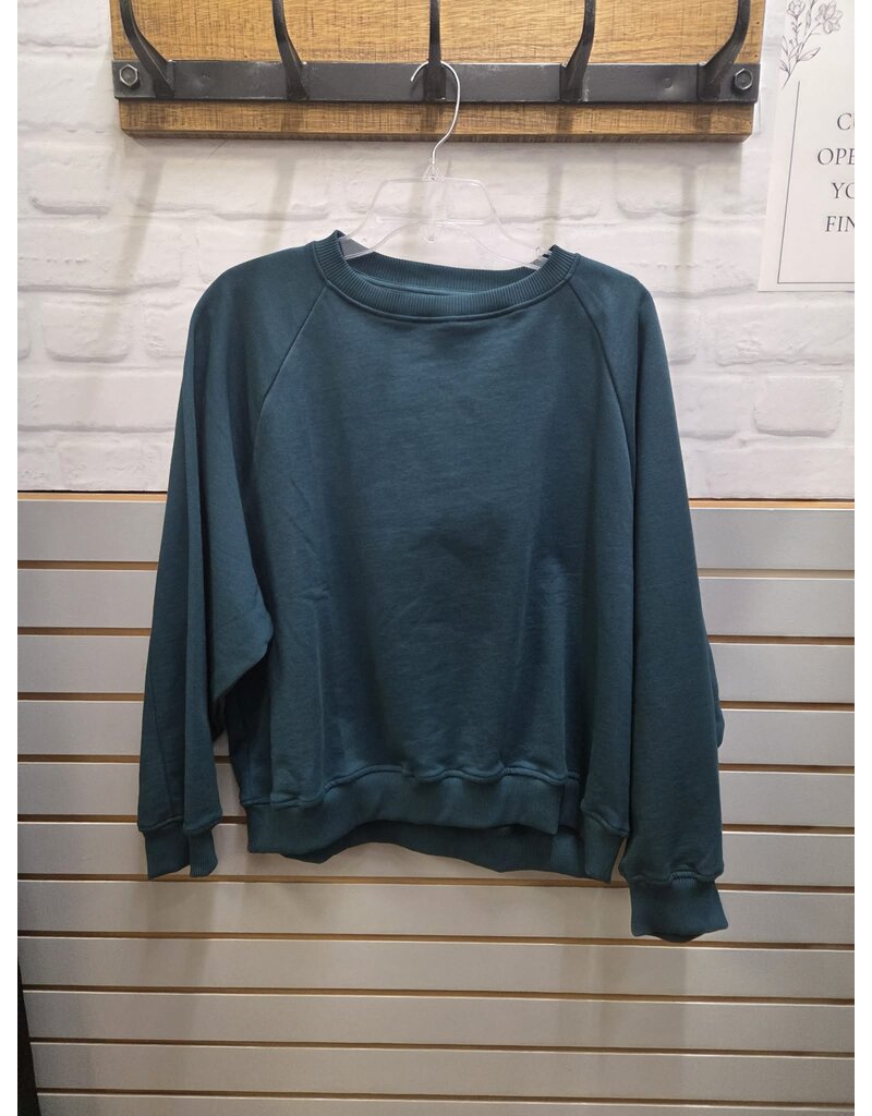 24COLOURS SWEATSHIRT COTTON PINE GREEN