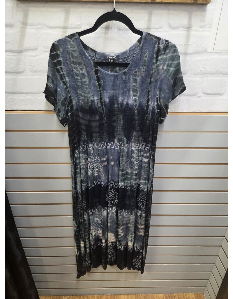 SMOCKED SHORT SLV ONE SIZE DRESS